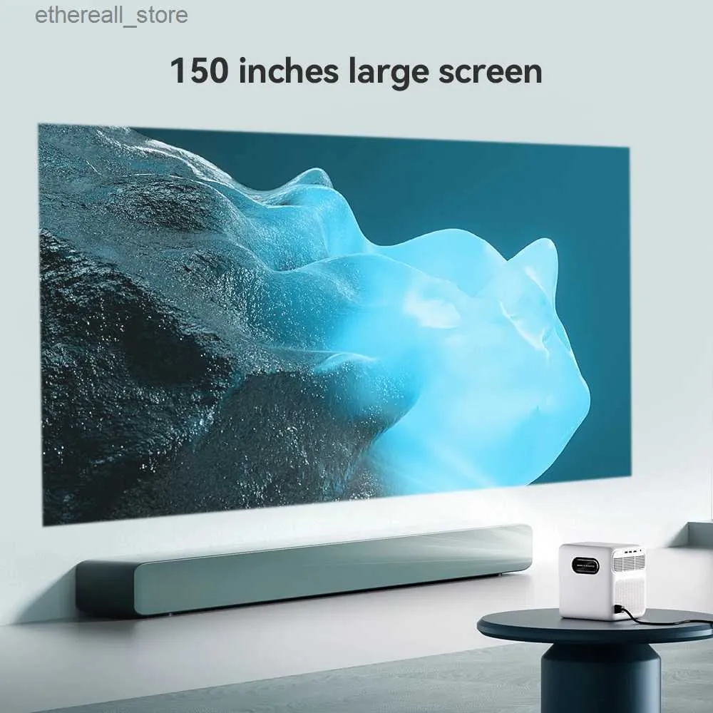 Projectors Wanbo Mozart 1 Android 9.0 2K 4K Projetor 1080P Full HD Portable  Projector WIFI 6 2+32GB Auto-Focus For Smart Home Video Theater Q231128