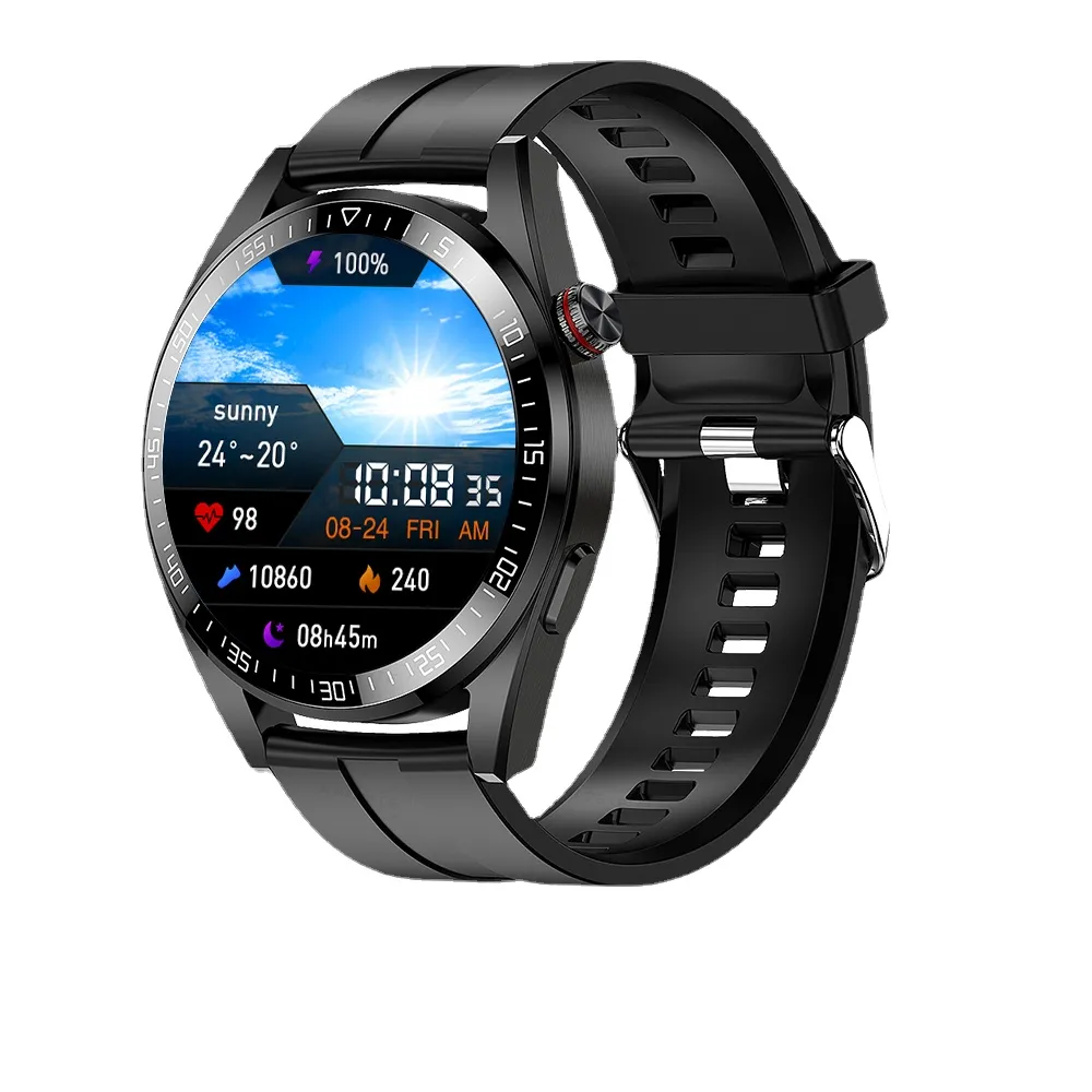 Новый Smart Watch Mens 8g Memory Local Music Player 454*454 Amoled Screen Bluetooth Call Sports Man Smart Wwatch