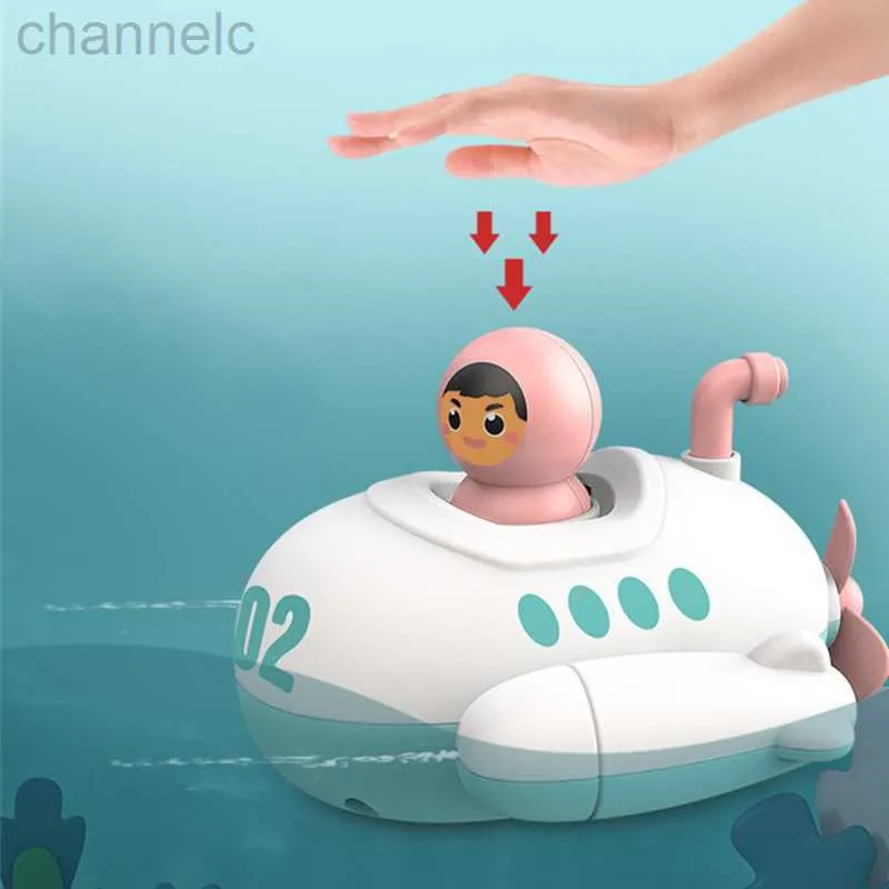 Jouets de bain pour bébé, pulvérisation d'eau, douche sous-marine, piscine pour enfants, bateau à rames mécanique