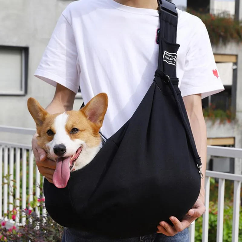 Bolsa transportadora para cães de estimação, bolsa de ombro para viagem ao ar livre, bolsa tipo estilingue para cães, adequada para todos os tipos de cães pequenos, gatos, bolsas tote