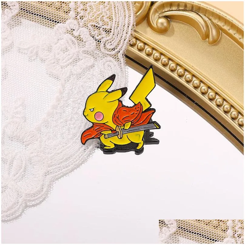 Cute Anime Movies Games Hard Enamel Pins Collect Metal Cartoon Brooch Backpack Hat Bag Collar Lapel Badges Women Fashion Jewelry Elf brooch