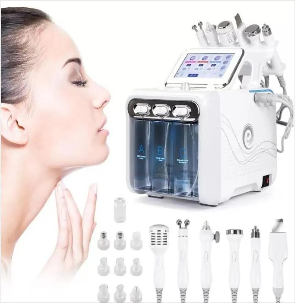 6 in 1 Water Oxygen hydrafacial Dermabrasion machine skin care Deep Cleansing Exfoliating Hydro Dermabrasion Jet Peel beauty equip2426041