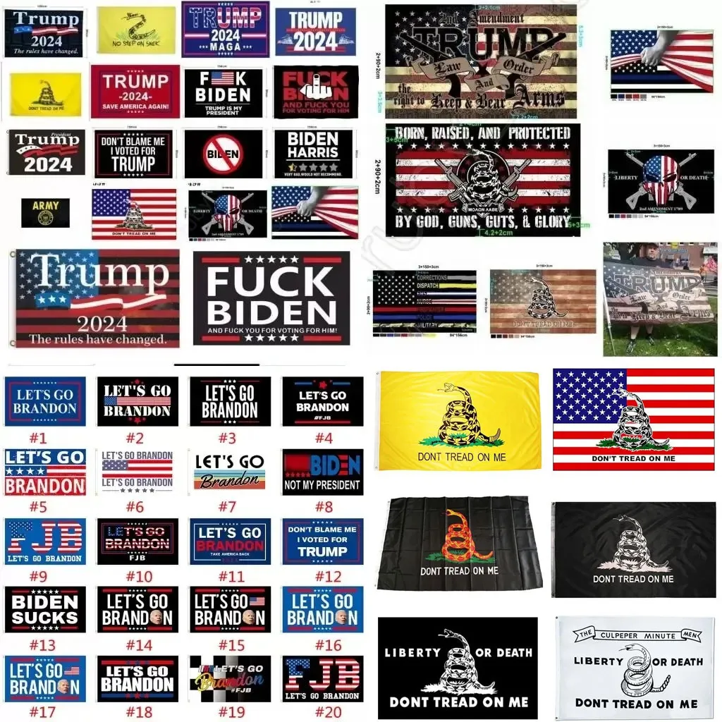 3x5 fts 90X150cm Lets Go Brandon Save America Again Trump Flag For 2024 President USA Direct factory wholesale