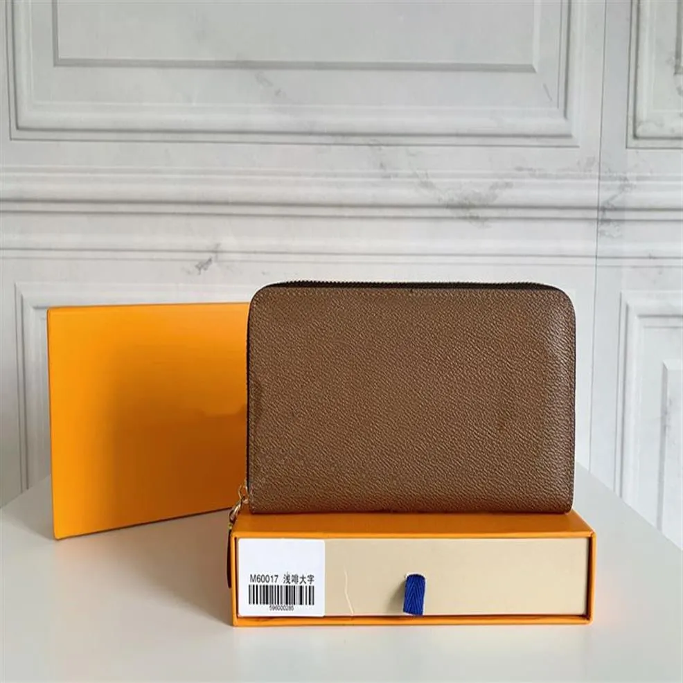 60017 Onthego Zippy plånbok duk pochette riktig kohude-läder kvinnor män springer i staden färggraderingar soluppgång pastell kontanter 186n