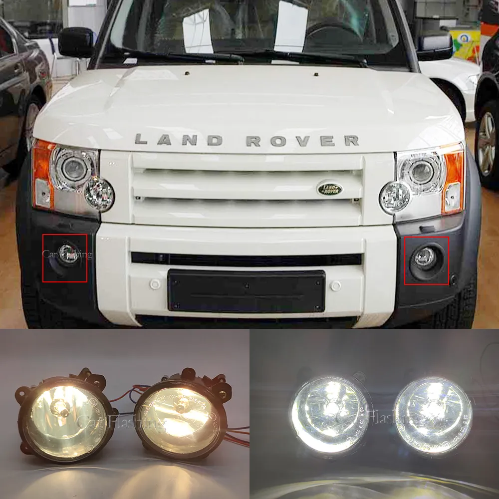 ランドローバーディスカバリー2 3レンジローバースポーツL322ディスカバリー2003-2009 LEDフォグライトハロゲンフォグランプヘッドライト