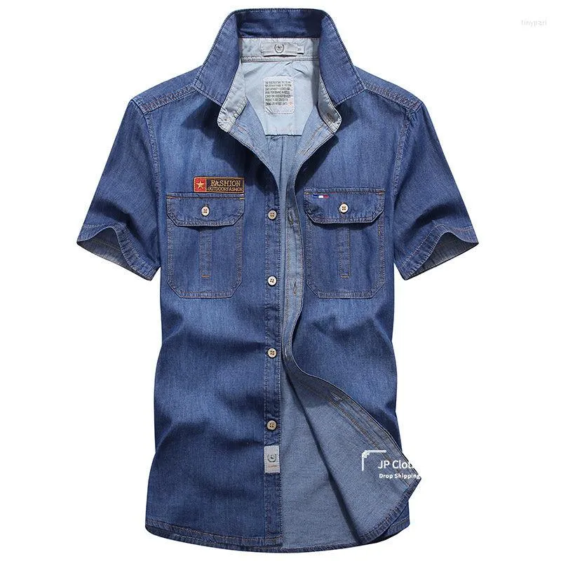 Kuons Avenue Men's Half Sleeve Smart Casual Denim Shirt | Jeans Shirt for  Men(KACLHS1156E-M_Denimax Washed_Medium) : Amazon.in: Clothing & Accessories