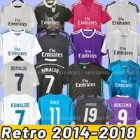 Raul Redondo retro soccer jerseys Roberto Carlos Hierro Seedorf GUTI SUKER ReAl MadridS vintage football shirt ronaldo 14 15 16 17 18 bale 2014 2015 2016 2017 2018