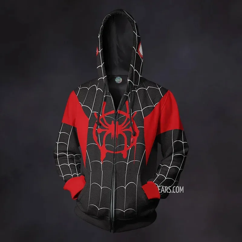 رجال الرجال للرجال Sweatshirts zipper Spider Hoodies Y2K Gothic Dark Print zip Hoody Fashion Men Women Sweatshirt Pullove Sweater Coat Coat Coat Coat 231128