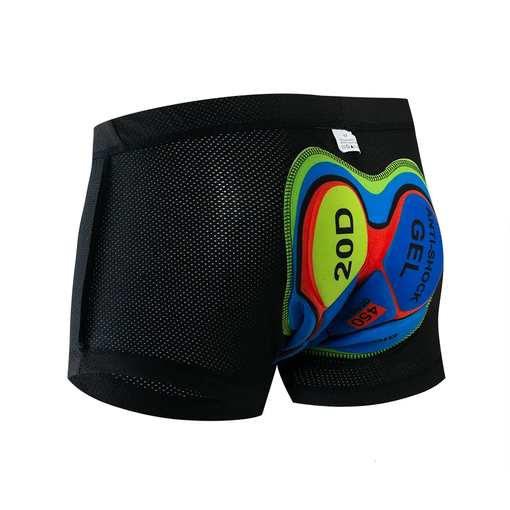 Roupas íntimas de ciclismo Upgrade de ciclismo de ciclismo malha de ciclismo de ciclismo 20D Gel Pad Ciclismo à prova de choques Mutão mtb shorts de bicicleta de bicicleta 230428