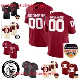 Gentry Williams Justin Broiles Oklahoma Football Jersey Kani Walker Jayden Rowe jordon Mukes C.J. Coldon  Taylor Stitched Sooners jerseys Kyler Murray CeeDee Lamb