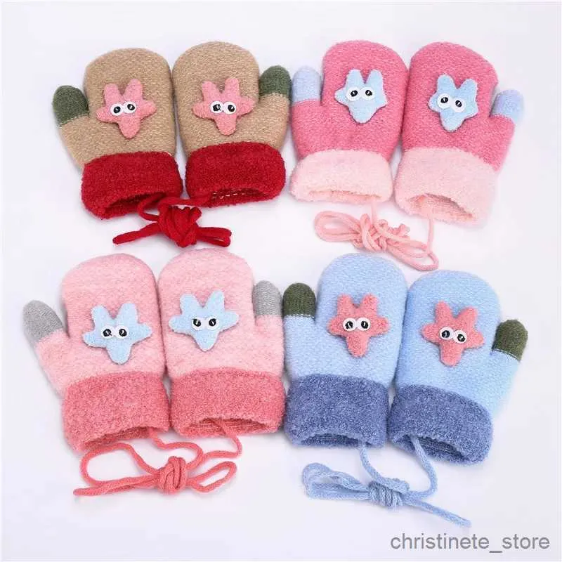 Mitaines pour enfants années bébé gants tricotés étoiles mignonnes avec garçons filles gants chauds enfants automne et mitaines pour enfants R231128