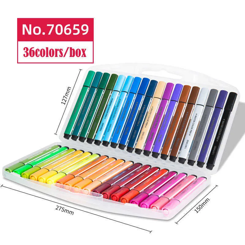 DELI 36 Colors Washable Marker Set for Kids