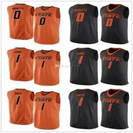 Nikivip Oklahoma State Cowboys College 0 Brandon Averette 1 Jawun Evans 1 Kendall Smith Basketball Jersey Men`s Stitched Custom Number Name