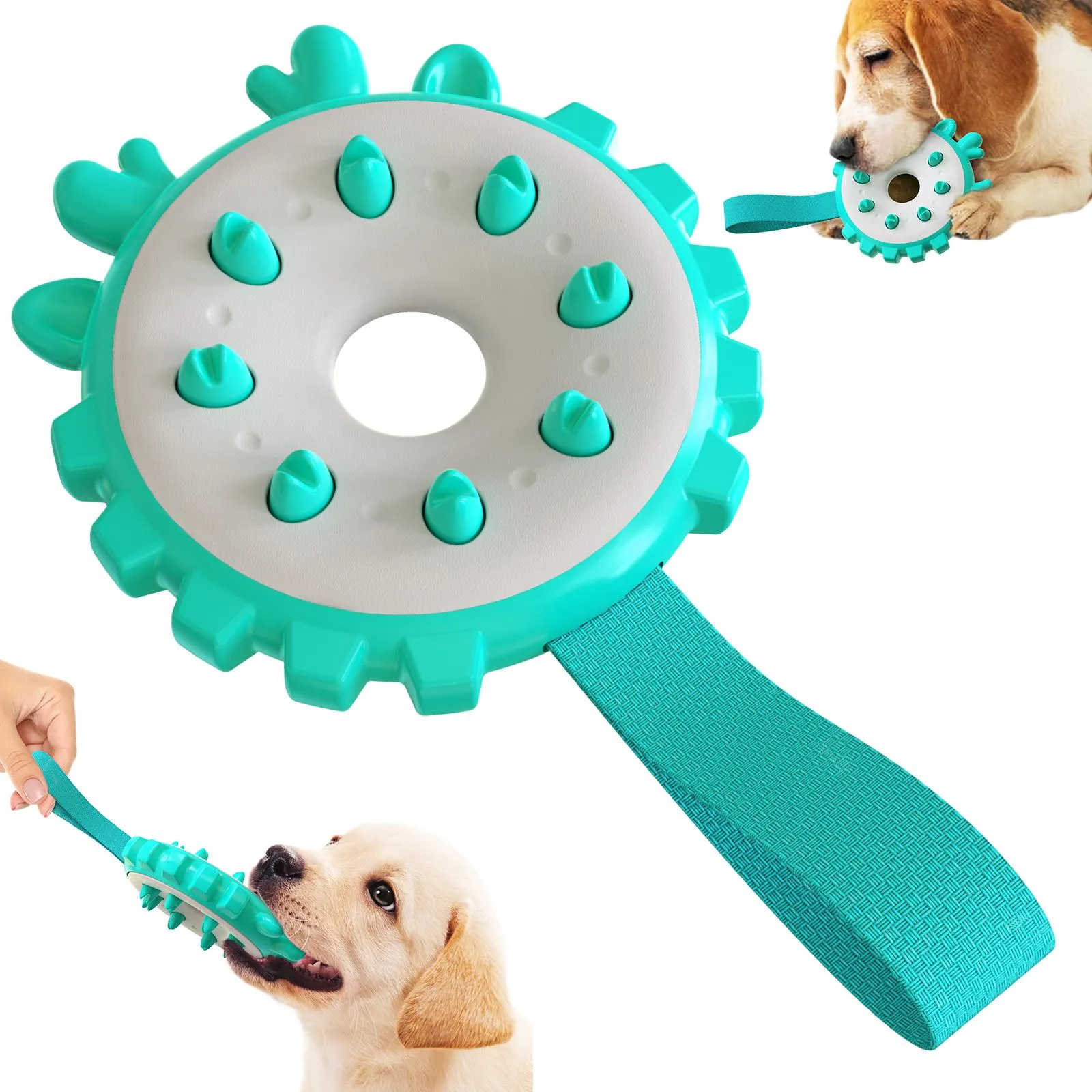 Jouets pour chiens, soucoupe volante résistante aux morsures molaires, chiens de petite et moyenne taille, soulage l'ennui, entraînement, anneau interactif, fournitures pour animaux de compagnie