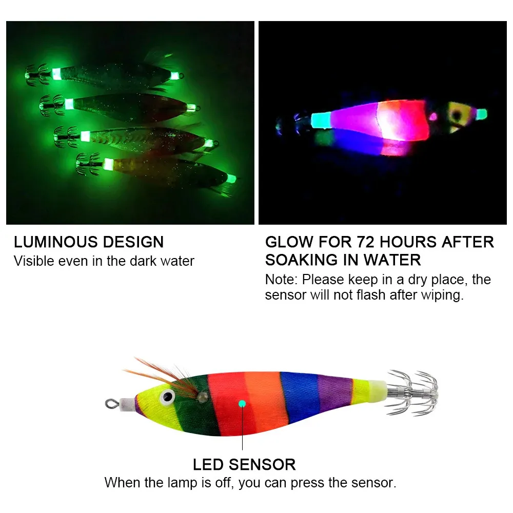 KKMOON Colorful Micro Lures With Luminous Imitation Shrimp And Hard Bait  Prawn, Squid Jigs, Connector Rings 231128 From Kang07, $12.5