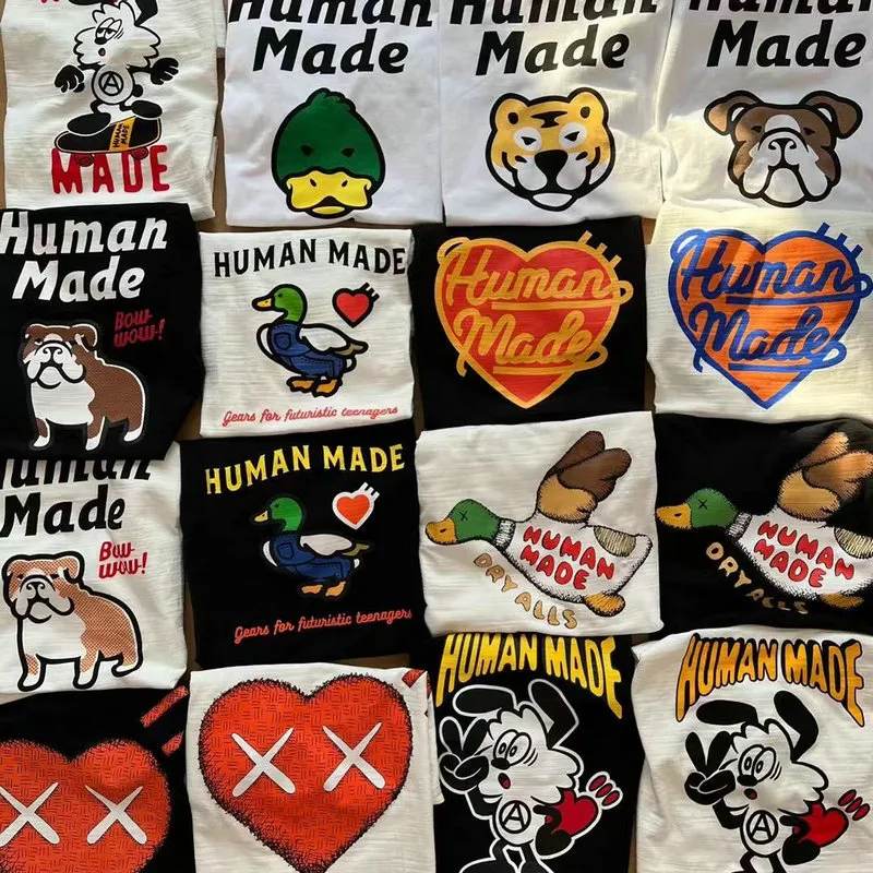 T-shirts pour hommes Arrived Human Made TShirt Hommes Femmes Tee Tops T-shirt surdimensionné Été 230427
