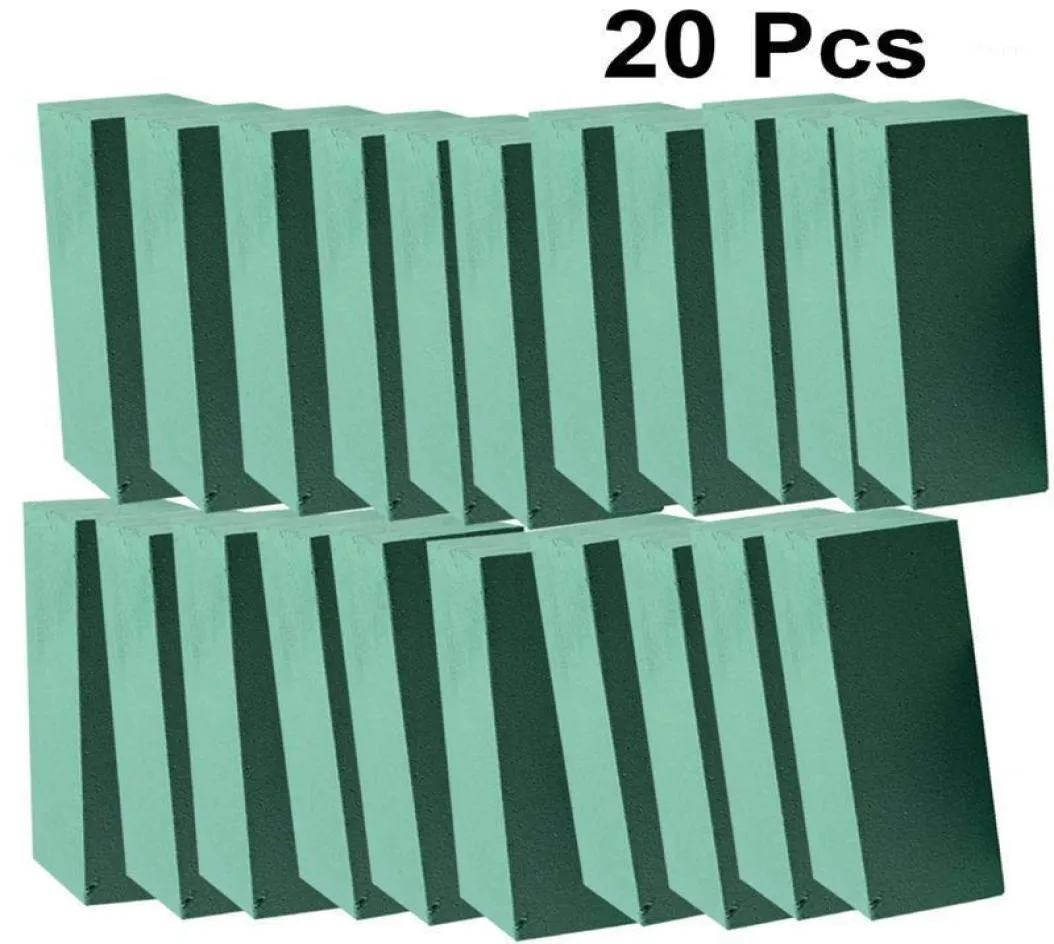 装飾的な花の花輪20pcs人工花柄の泡レンガの花の梱包植物のための花屋の備品をアレンジホームガーデン4538927