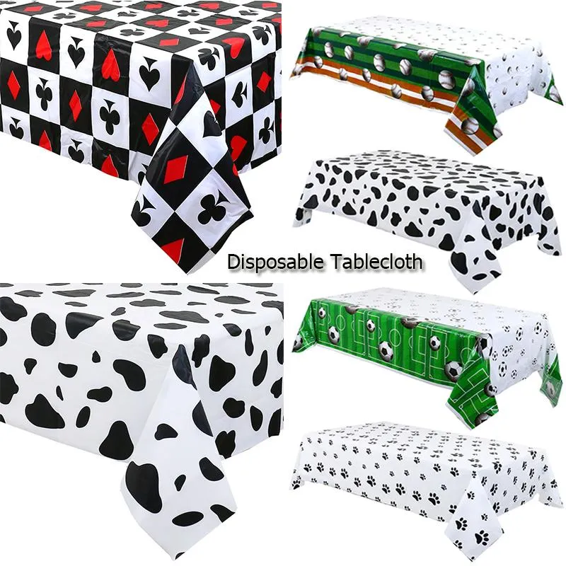 Table Cloth 1Pc Various Styles Disposable Tablecloth For Kids Happy Birthday Party Decoration Cover Event Supplies