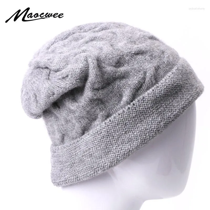 Berretti Cappelli invernali di alta qualità per donna Uomo Skullies di lana lavorata a maglia Berretti Lady Fashion Tinta unita Berretto da sci per esterni Baggy Uncinetto