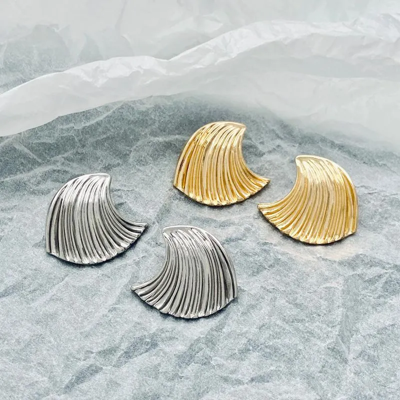 Stud Earrings Irregular Sea Wave For Women Trendy Simple Surf Shaped Ear Studs Jewelry Accessories Party Gifts Dear Couple