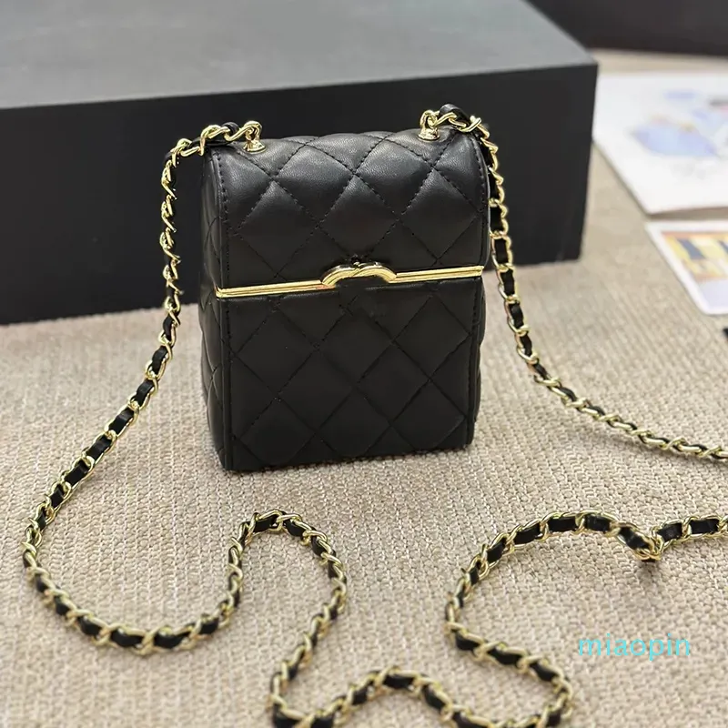 Fransız klasik makyaj kutusu tasarımcı crossbody çanta ünlü çift mektup moda bayanlar vanity case omuz omuz yüksek kaliteli mini gerçek deri meslek