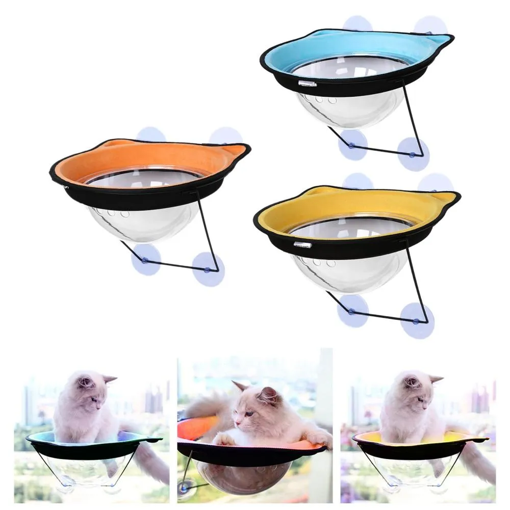 Suction Cup Cat Hammock Hanging Glass Cat Nest Space Capsule Four Seasons Universal Window Sill Nest Pet Supplies