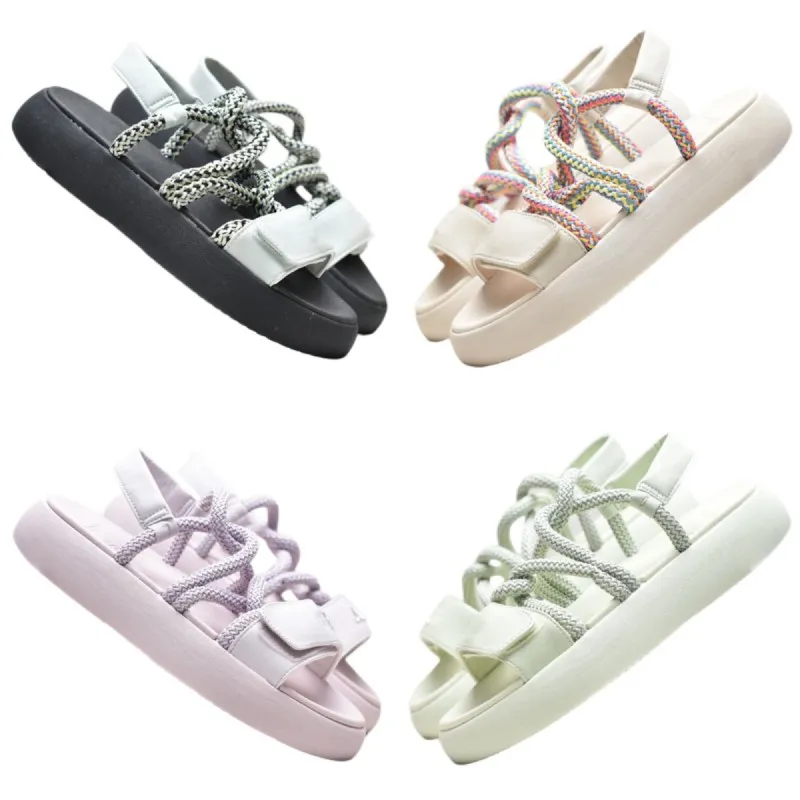 Sandali scarpe firmate da donna di lusso scarpe da spiaggia moda estiva scarpe da ginnastica all'aperto scarpe da ginnastica hooploop crossing strps scarpe con plateau open toe scarpe antiscivolo in gomma