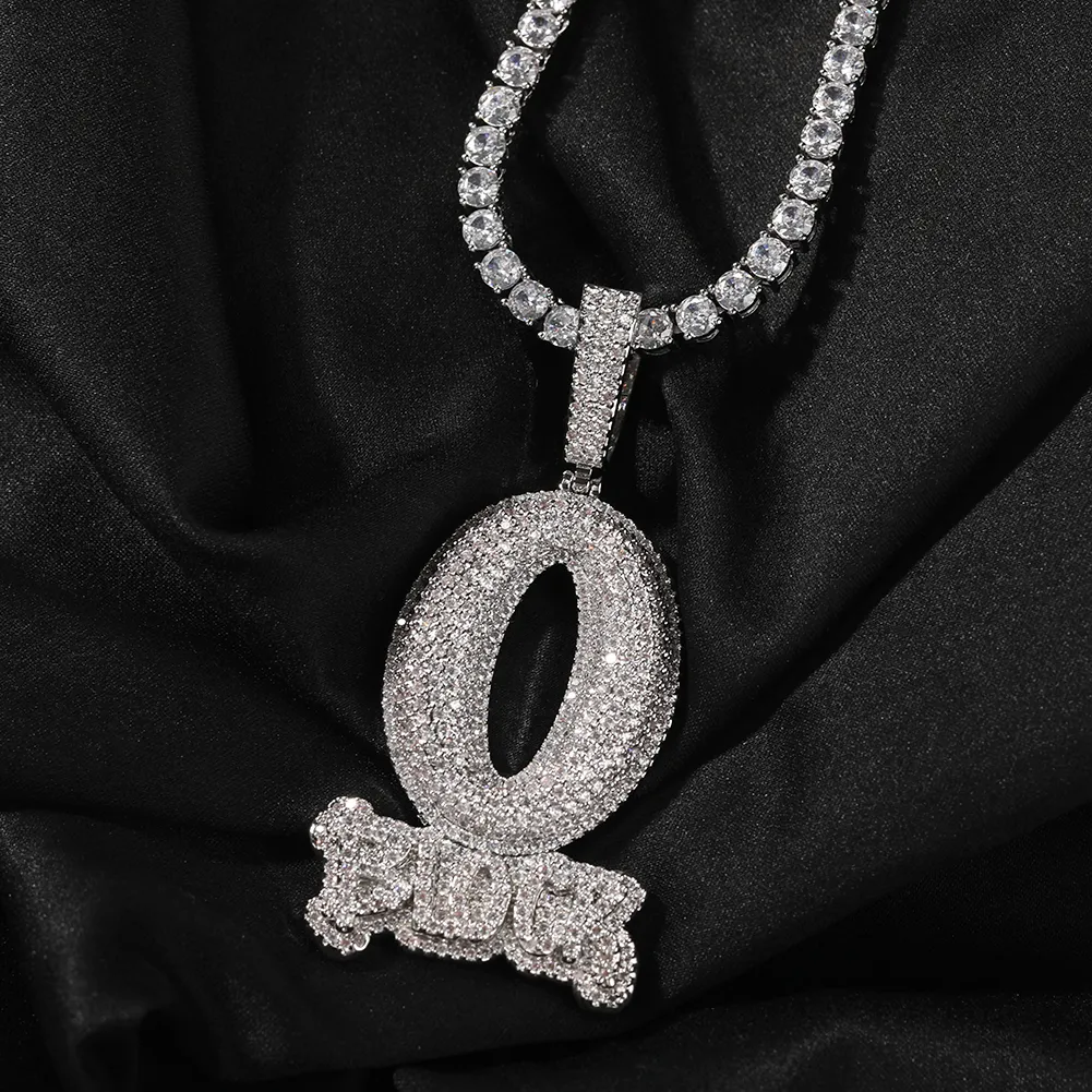 Pendentif Hip-Hop Lettre XO En Alliage Zircon – Style Tendance Unisexe - 4