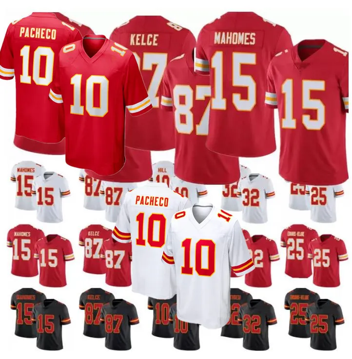 펠릭스 Anudike-Uzomah Jersey Patrick Kansass City Mahomes Travis Kelce Isiah Pacheco Chiefss Nick Bolton Chris Jones Creed Humphrey Derrick Thomas 축구 유니폼