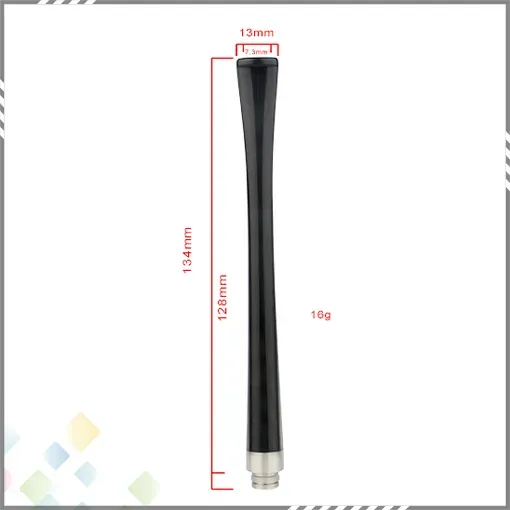 Long Mouthpiece Acrylic Drip Tip Black Colors for Reading 510 Accessories High quality Newest Drip Tip 134MM DHL Free