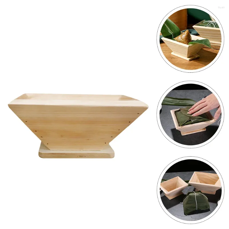 Dinnerware Sets Wooden Zongzi Mold Chocolate Tools Rice Dumplings Wrapper Durable Ball Maker