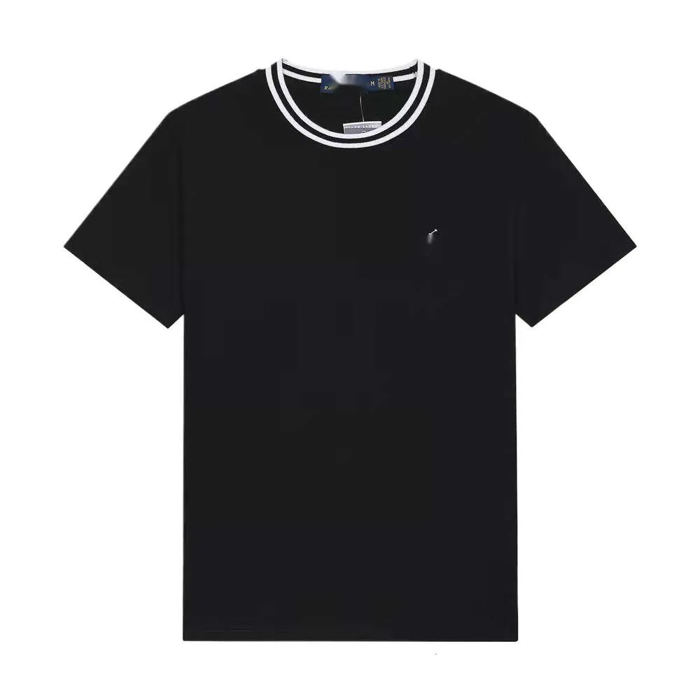 Дизайнерская футболка Ralphs Laurens, летняя мужская рубашка высшего качества с короткими рукавами, большая футболка с круглым вырезом, повседневный логотип Pony из чистого хлопка