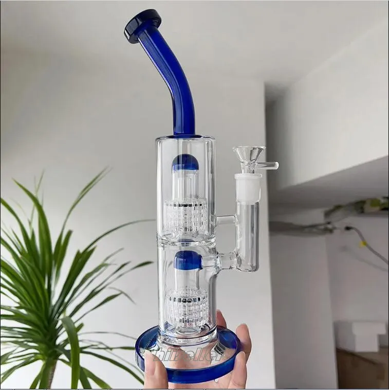 Klein Recycler Dab Rigs Hookahs gravity Glass Bong Smoke Water Pipes Recycler Rig Water Bongs 14mm Bowl