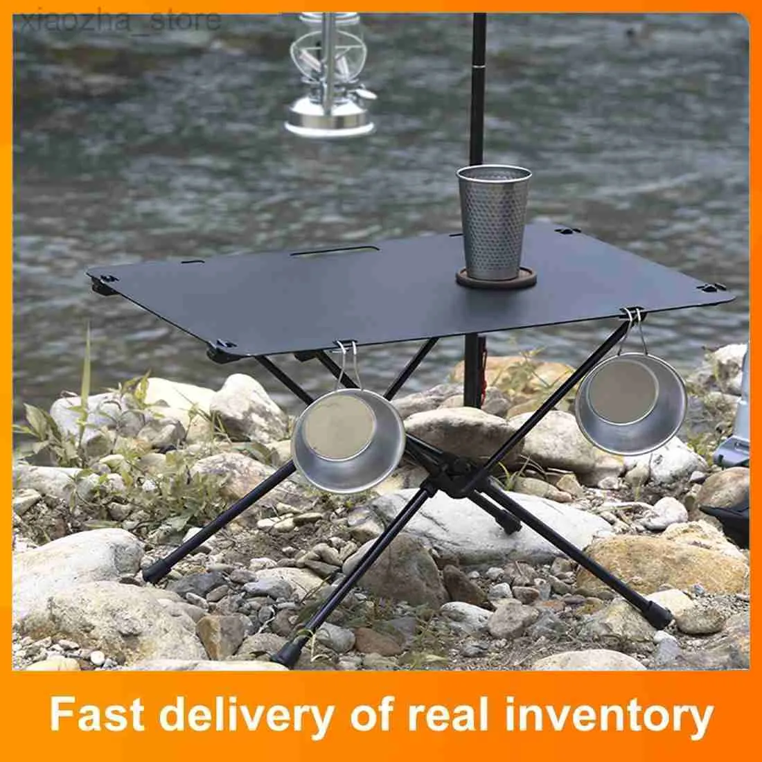 Camp Furniture Outdoor Camping Table Made Of Aluminum Alloy Material Picnic Table Light Folding Mini Portable Multifunctional