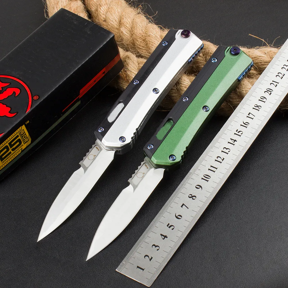 Micro Tech GlyKon D/E Automatyczne nóż 3.582 "M390 Blade, cynku aluminium InLay+G10, kemping na zewnątrz taktyczne walki samozwańcze narzędzia kieszonkowe edc kieszonkowe