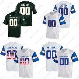 Custom NCAA Colorado State College Football Jerseys Treccia Tuioti Bariteau Gatkuoth Gill Golden Heil Kamara  McDowell Mitchell Nanke Oxley Quinn Thomas