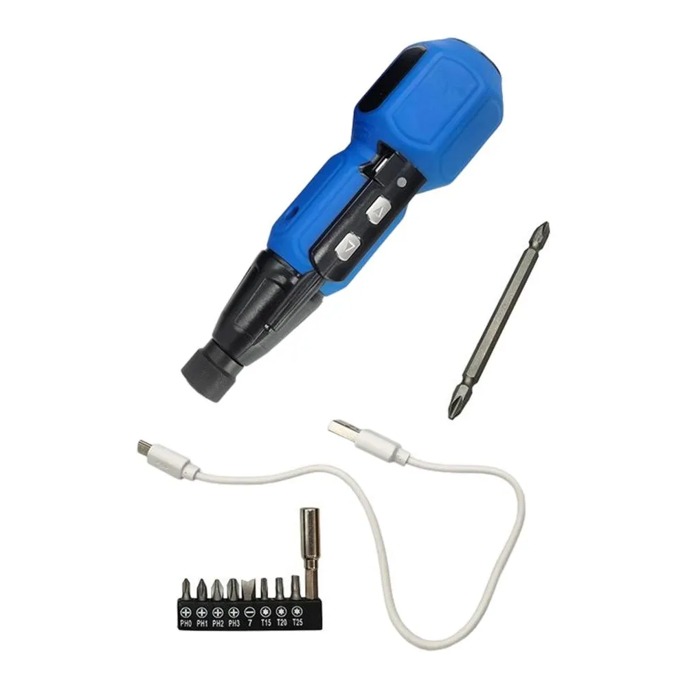 Multifunction Electric Screwdriver USB Rechargable DIY Cordless Repair Kit Drill Kit Power Screwdriver for Furniture Assembly