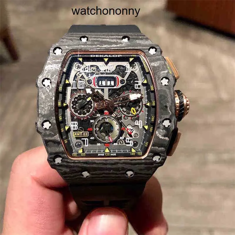 Designer ri mlies relógios de luxo relógio vermelho masculino mecânica carbono diabos fibra preto tecnologia mesma mecânica mir rm056