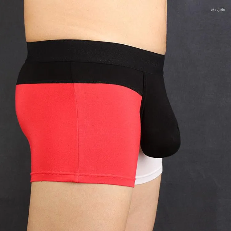 Underpants Big Penis Boxers Bag Men s Underwear Boxer Sexy Short U Shaped Open Comfortable Breathable Men Briefs Hombres Pack