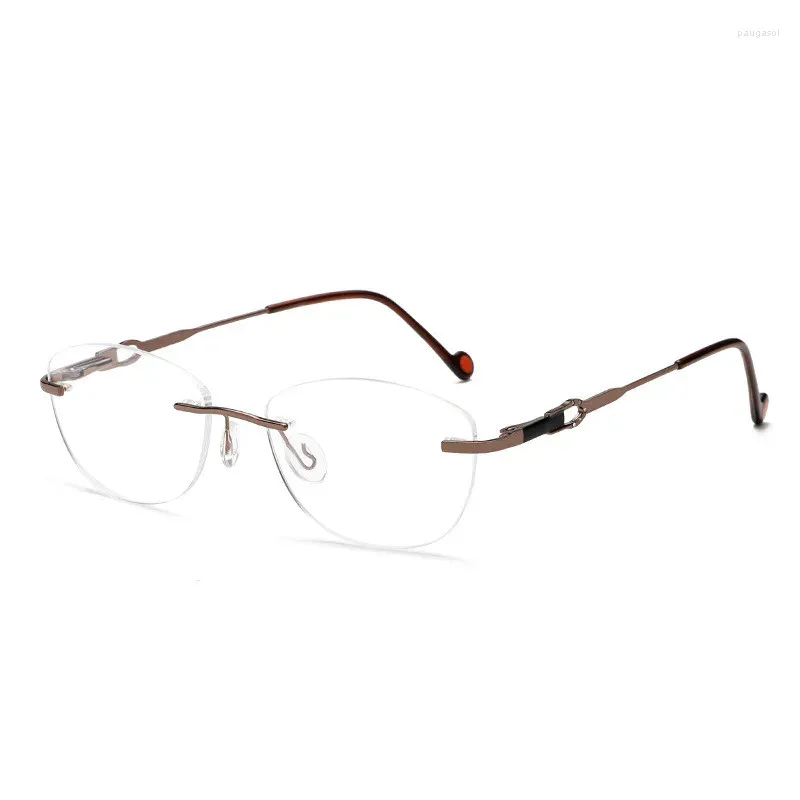 Солнцезащитные очки Vazrobe, мужские очки без оправы, оправа для женских очков, золотые очки со стразами для близорукости, женские очки по рецепту для оптических линз