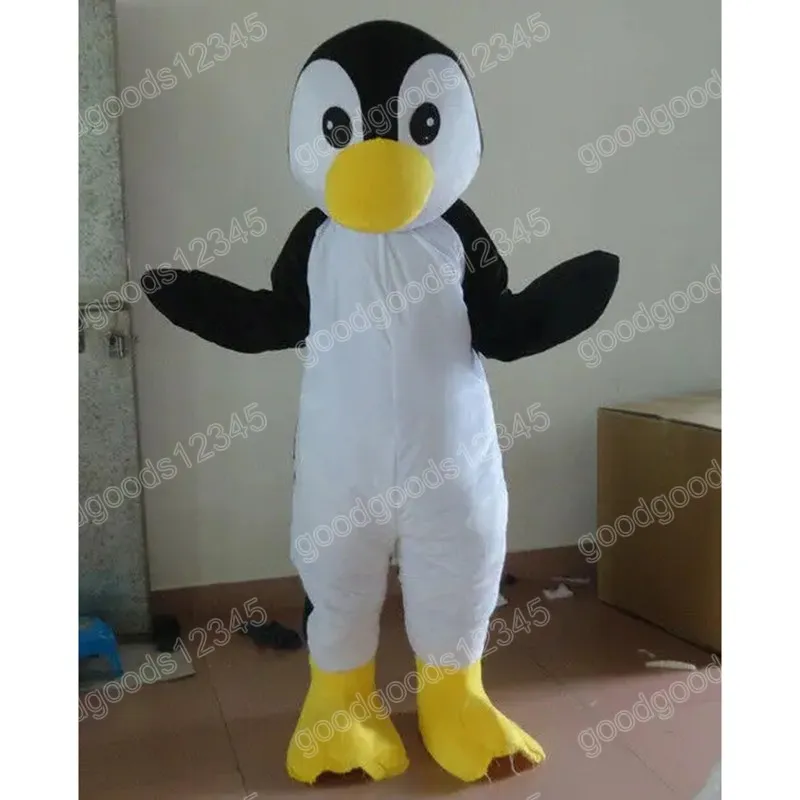 Jul härlig Penguin Mascot Costumes Halloween Fancy Party Dress Cartoon Character Carnival Xmas Advertising Birthday Party Costume Outfit