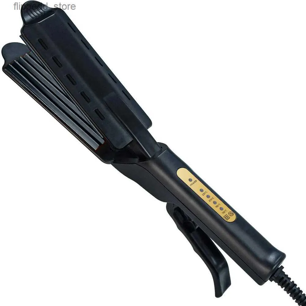 Lockenstäbe Professionelle Wellpappe Lockenstab Keramik Lockenwickler Elektrische Crimper Curling Haar Werkzeuge Wellung Haar Waver Eisen Styler Q231128