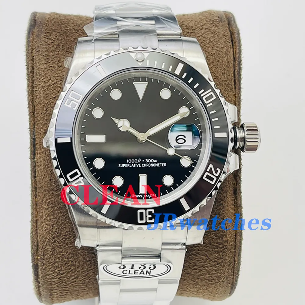 Top Clean Vs Luxury Sports Watches Men s Business ETA 3235 3135 Automatic 904L Stainless Steel Black Luminous Waterproof Diving 40MM 41MM Wristwatchfe Emerald green