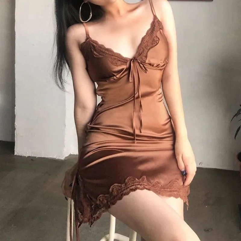 lace trim sleep dress porn Women Sexy Sleepshirts Velvet V-neck Nightgowns Side High Slit Long Lounge Comfortable Clothing Buy cheaply on Joom Women's Contrast Lace Backless Split