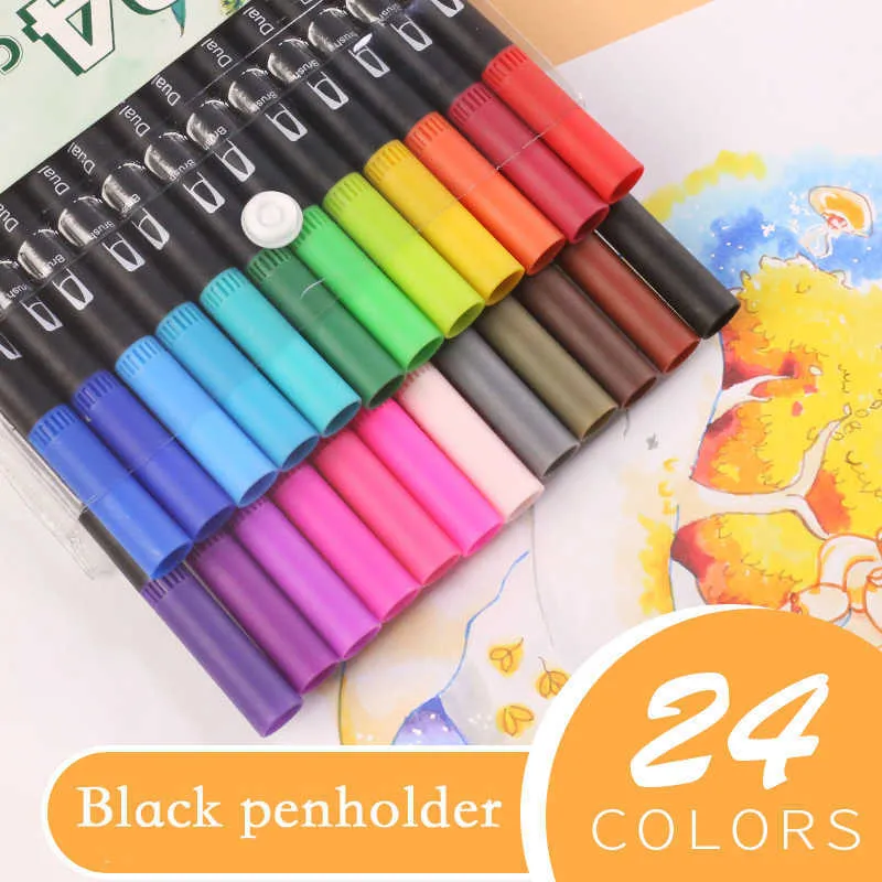 Watercolor Dual Tip Brush Art Markers 1~2mm X 0.4mm Ideal For Kids And  Adults, Marker Coloring Books, Drawing, Planner, And Calendar P230427 From  Musuo05, $16.27