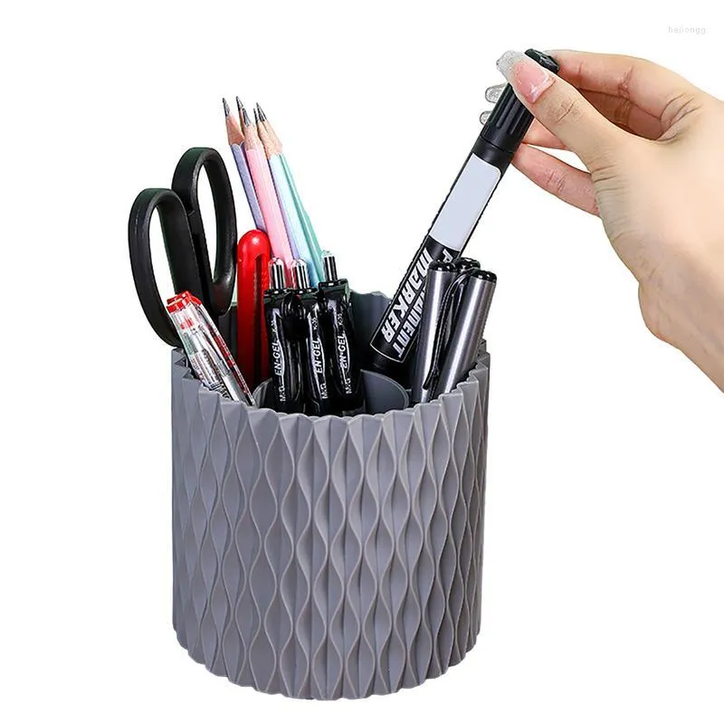 Storage Bottles Rotating Art Supply Organizer 360 5 Grid Pen Holder Multi-Purpose Cosmetics Brushes Solution For Eyeliner