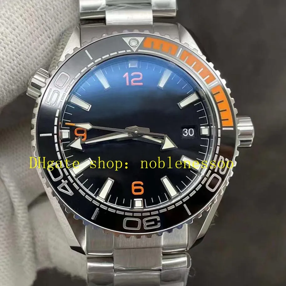 6 Color Men Super Automatic Watch Mens 43,5 mm Noir Dial 600M BRACEAUX CÉRAMIQUE DE CERAMIQUE