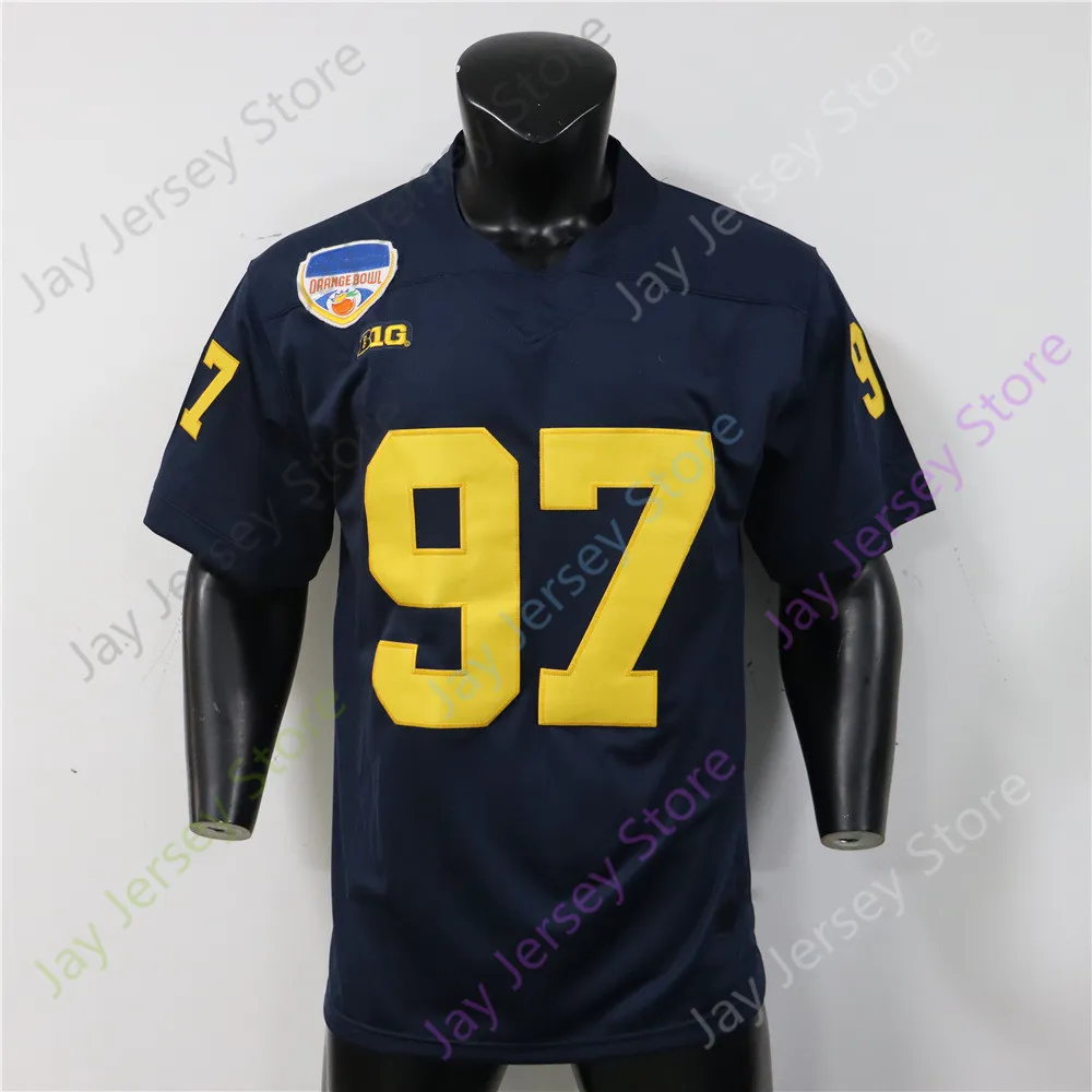 Michigan Wolverines Football Jersey NCAA College R.J. Moten Sainristil All Wilson Bowman McCaffrey Patterson Bush Winovich Gary Bell Stokes Johnson Peppers Long