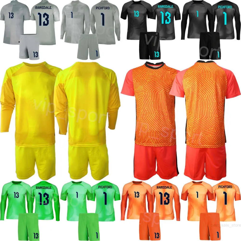 Drużyna narodowa 22/23 Męska piłka nożna GK Joe Hart Jersey Set bramkarz Long Sleeve Gordon Banks Peter Shilton Aaron Ramsdale Pickford Mary Earps Football Shirt Yingguo