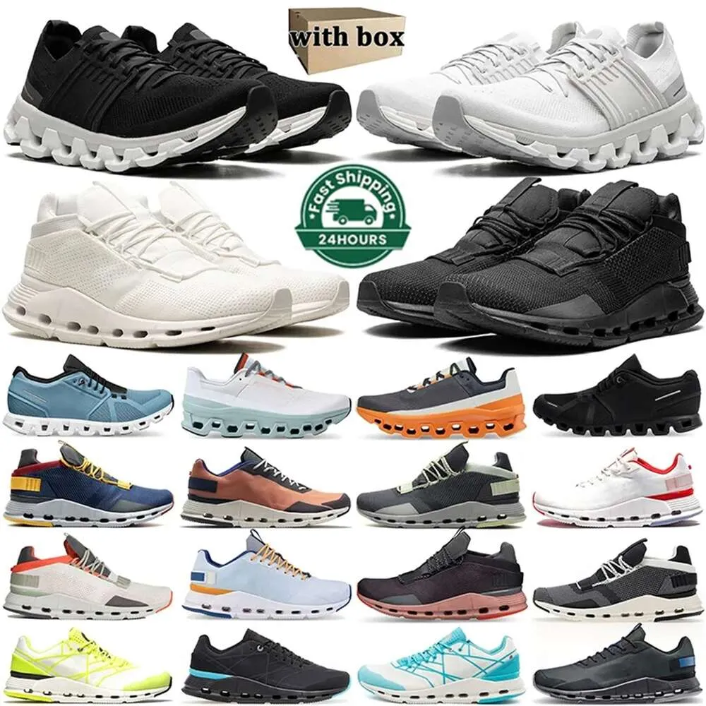 2024 On With Box Women Men Running Shoes Clouds Nova Monster Cloudnova CloudMonster Designer Sneakers Black White Pink Cloudnovas Mens Womens Outdoor Sports Traine